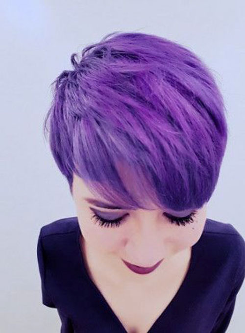 Purple Pixie Hair