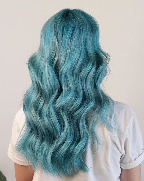 Aqua Blue Hair