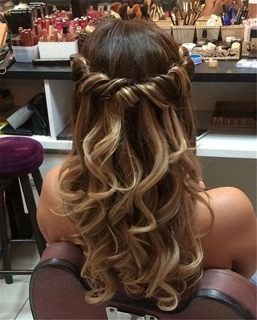 Half Up Half Down Hairstyles For Curly Hair
