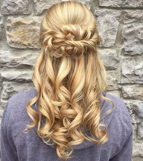Half Up Half Down Hairstyles For Curly Hair
