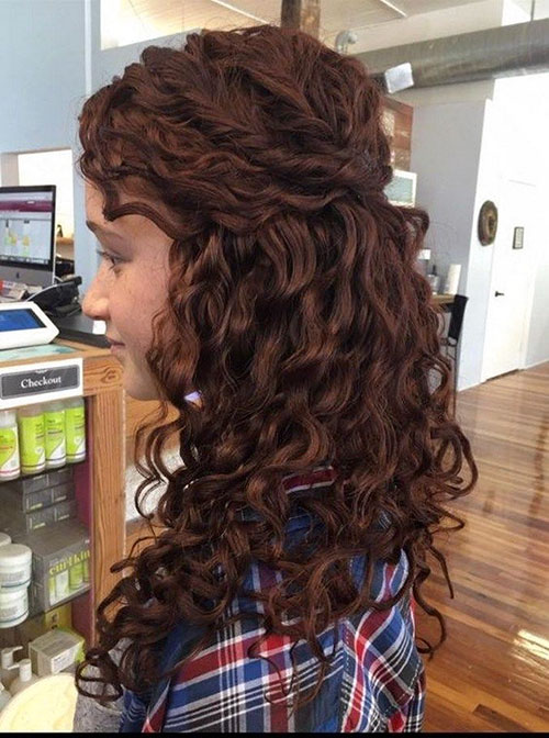 Half Long Curly Hair