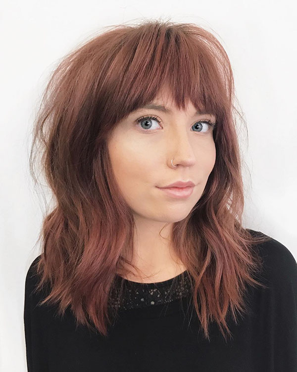 Images Of Medium Length Hair With Bangs