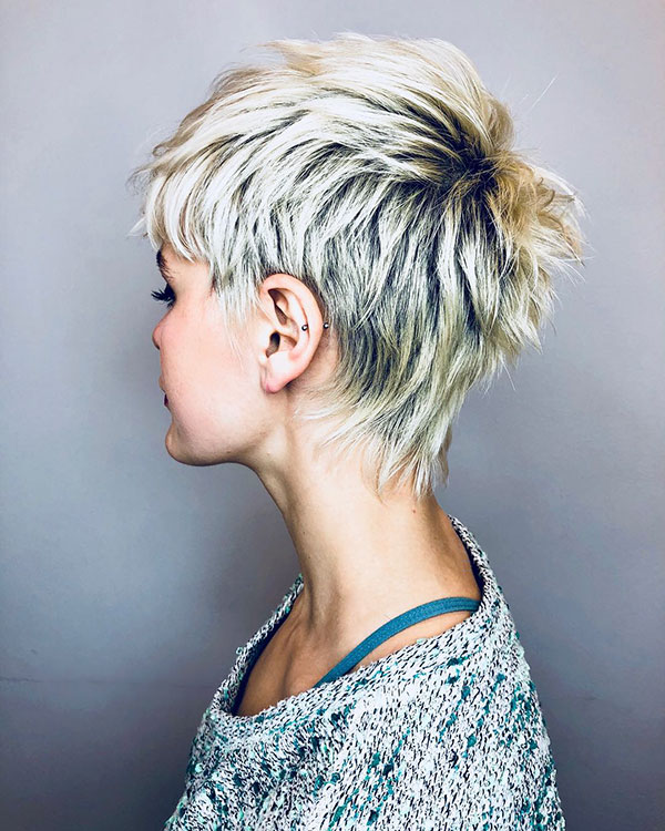 Bleached Short Haircut Pictures