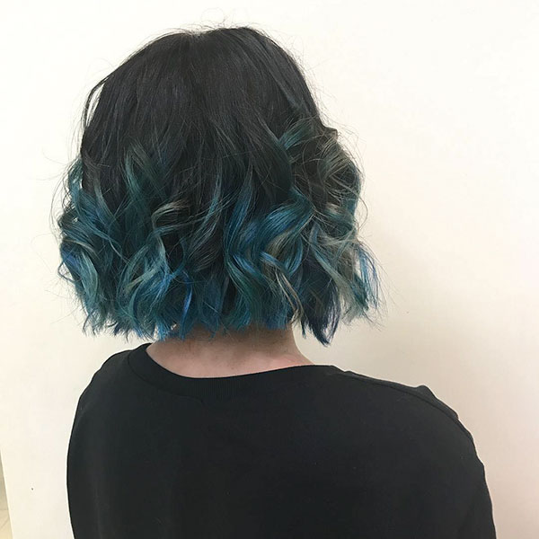 Blue Hairstyles For Short Hair