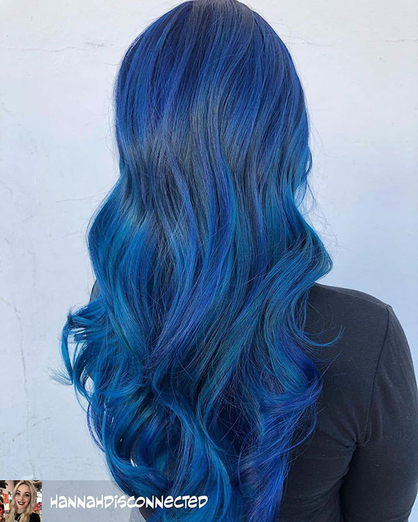 Blue Hair Color Ideas For Long Hair