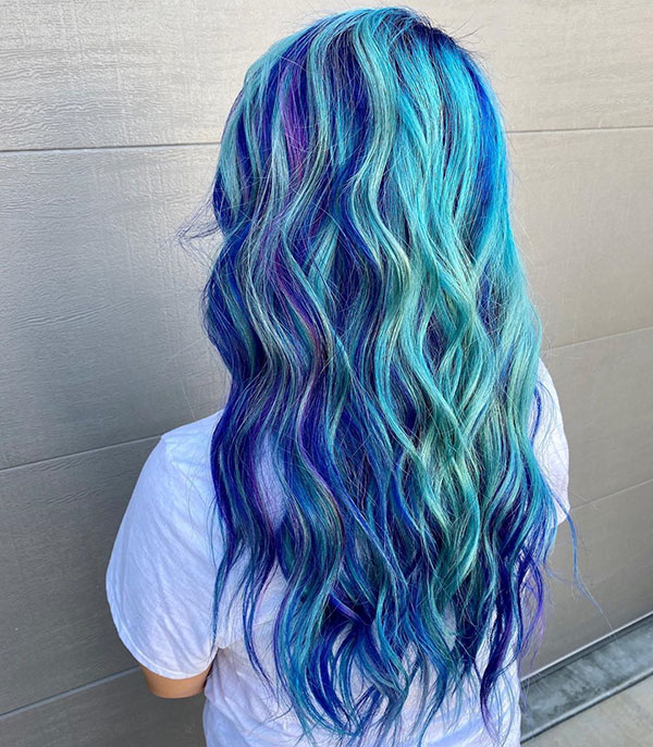 Long Blue Hair Images