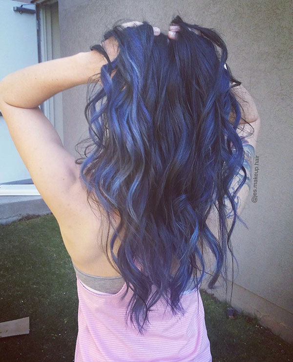 Blue Hair Color Ideas For Long Hair