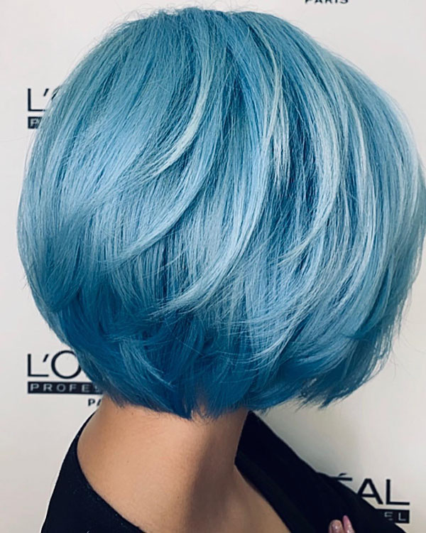 Images Of Blue Short Hair