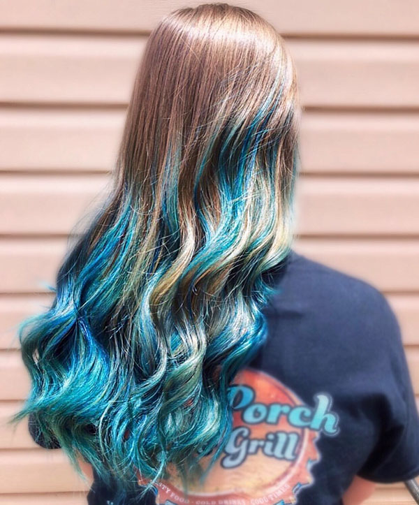 Blue Hair Design