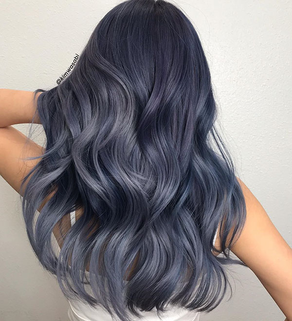 Blue Hair Ideas For Long Hair